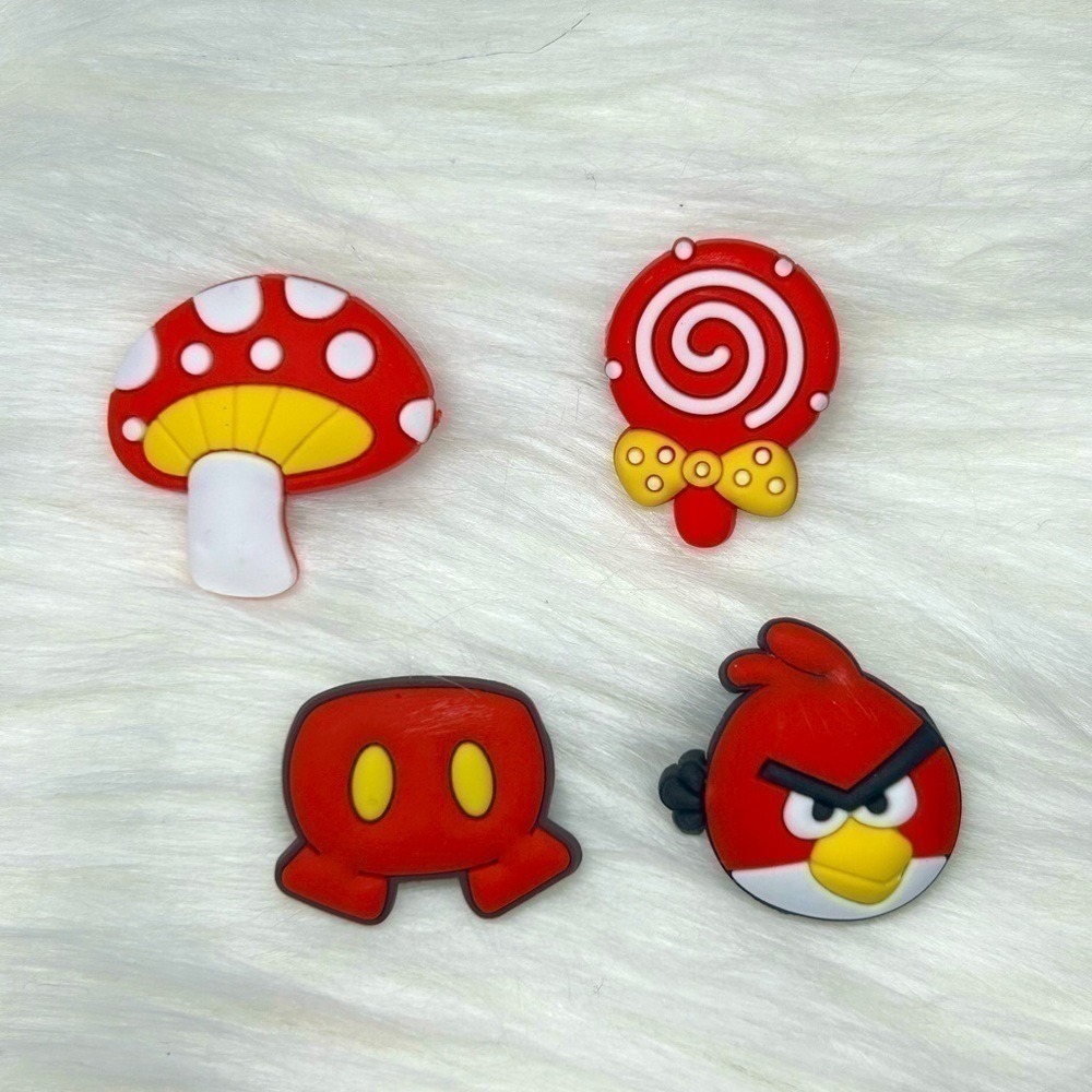 🍄 4 Croc Shoe Charms